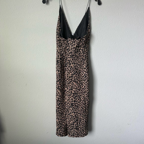 Top Shop Leopard Midi Slip Dress Sz 8 - Picture 4 of 4